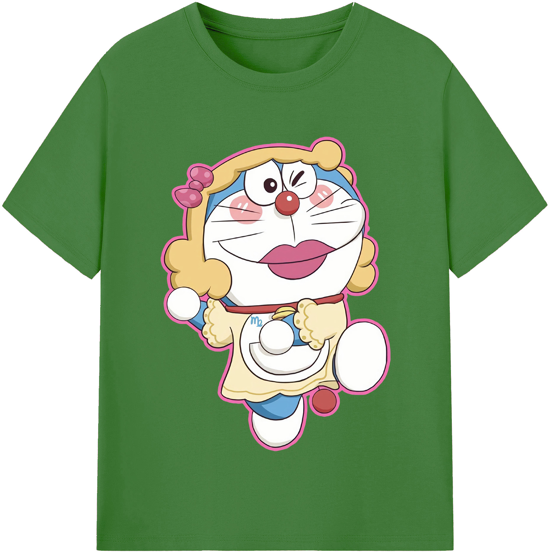 （画像用） ドラえもん Doraemon レディースカジュアルプリントTシャツ（綿100％）